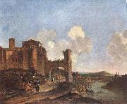 ASSELYN, Jan Italian Landscape with SS. Giovanni e Paolo in Rome china oil painting reproduction